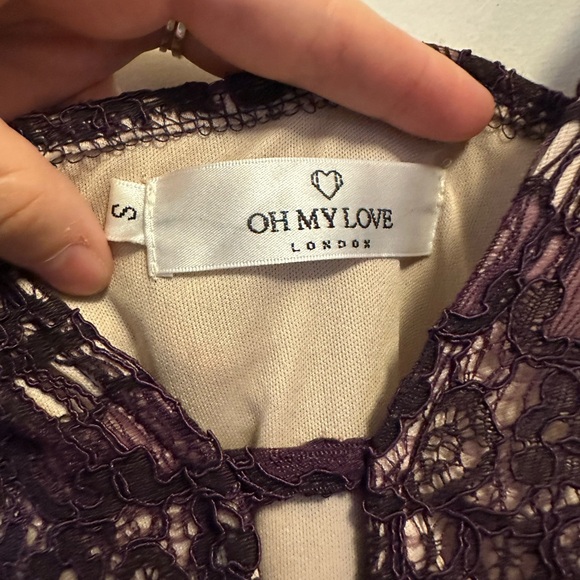 Purple Lace Lingerie style dress - Picture 5 of 9